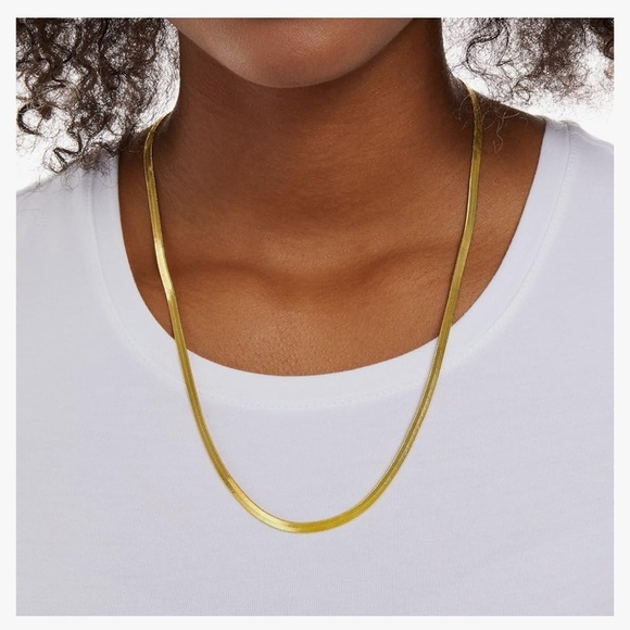 14K gold plated  Elegant Gold Necklace 24” 20” 18” - Picture 3 of 5